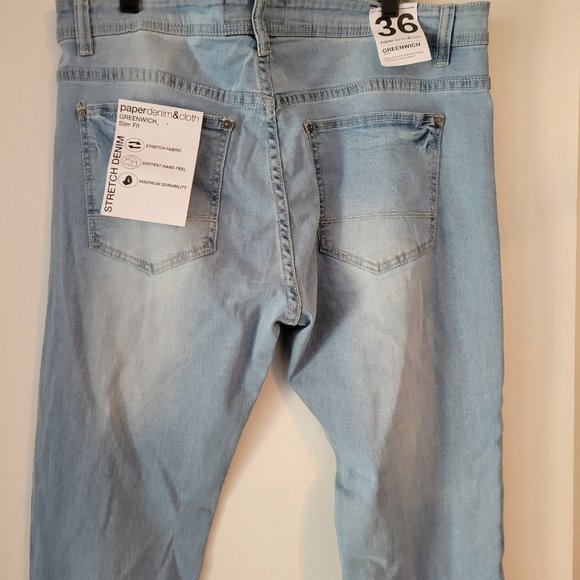 Men's Light Washed Denim - Picture 5 of 5